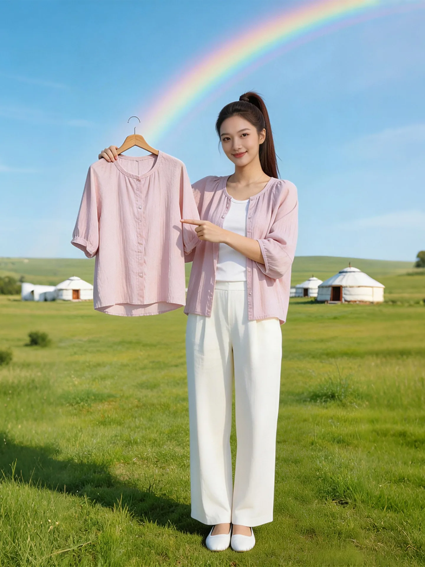 Anti-Aging Summer New Style Casual Lightweight Breathable Fashionable Shirt Korean Loose Lantern Sleeve Sunscreen Women's Top
Anti-Aging Summer New Style Casual Lightweight Breathable Fashionable Shirt Korean Loose Lantern Sleeve Sunscreen Women's Top