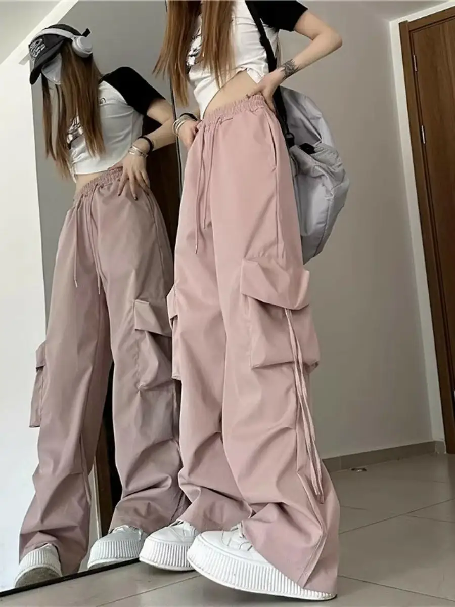 American Retro Work Pants Women High Waist Wide Leg Casual Floor-Length Trousers Spring Summer Breathable Comfortable Loose Fit
American Retro Work Pants Women High Waist Wide Leg Casual Floor-Length Trousers Spring Summer Breathable Comfortable Loose Fit