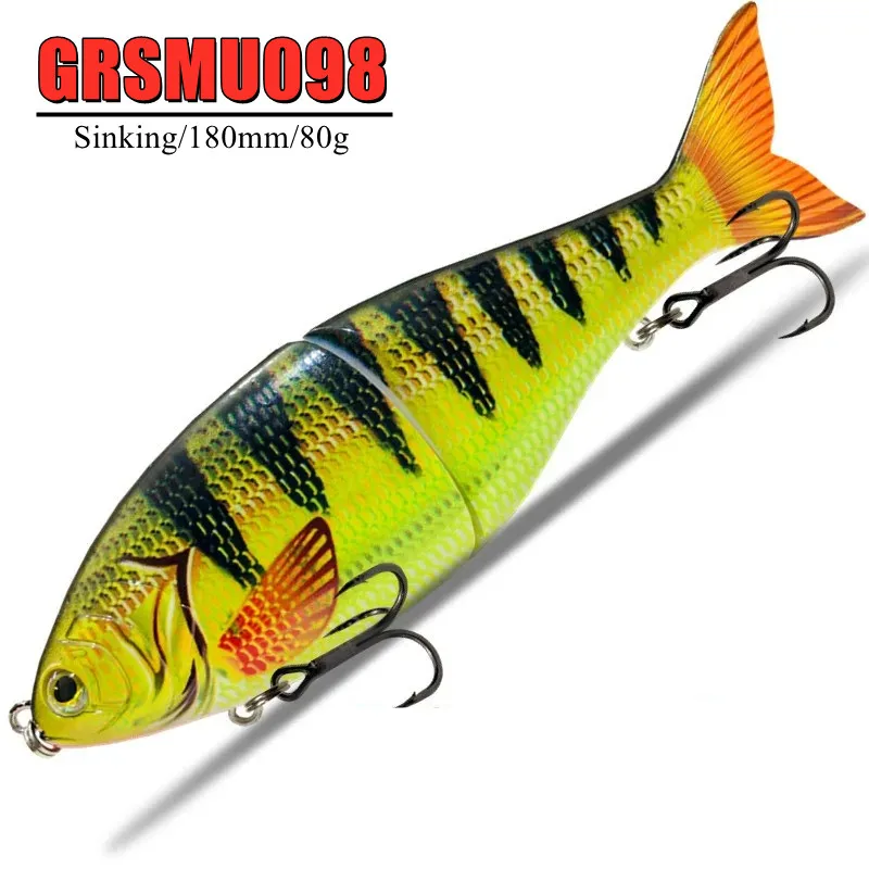 New Coming 18cm 80g Sinking Glide Bait Fishing Lures Jointed Swim Bait Rattle Balls Inside Wobblers Pesca Slide Sea River
New Coming 18cm 80g Sinking Glide Bait Fishing Lures Jointed Swim Bait Rattle Balls Inside Wobblers Pesca Slide Sea River
