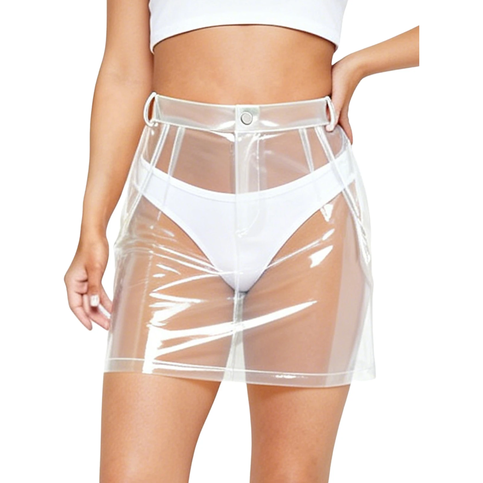 Womens Rave Night Club Miniskirt See Through Pvc High Waist Pleated Hem A Line Skirt Pole Jazz Dance Clothing Disco Clubwear
Womens Rave Night Club Miniskirt See Through Pvc High Waist Pleated Hem A Line Skirt Pole Jazz Dance Clothing Disco Clubwear