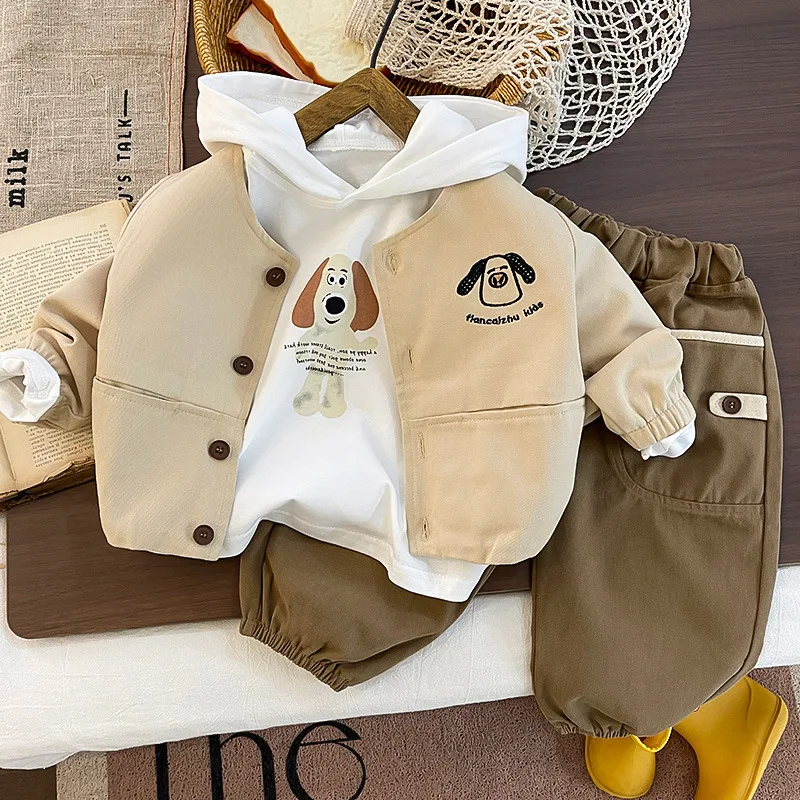 Boys Clothes Sets Spring Autumn Children Coats Hoodies Pants 3pcs Sweatshirts Suit For Baby Tracksuits Kids Fashion Outfits 4 5Y
Boys Clothes Sets Spring Autumn Children Coats Hoodies Pants 3pcs Sweatshirts Suit For Baby Tracksuits Kids Fashion Outfits 4 5Y