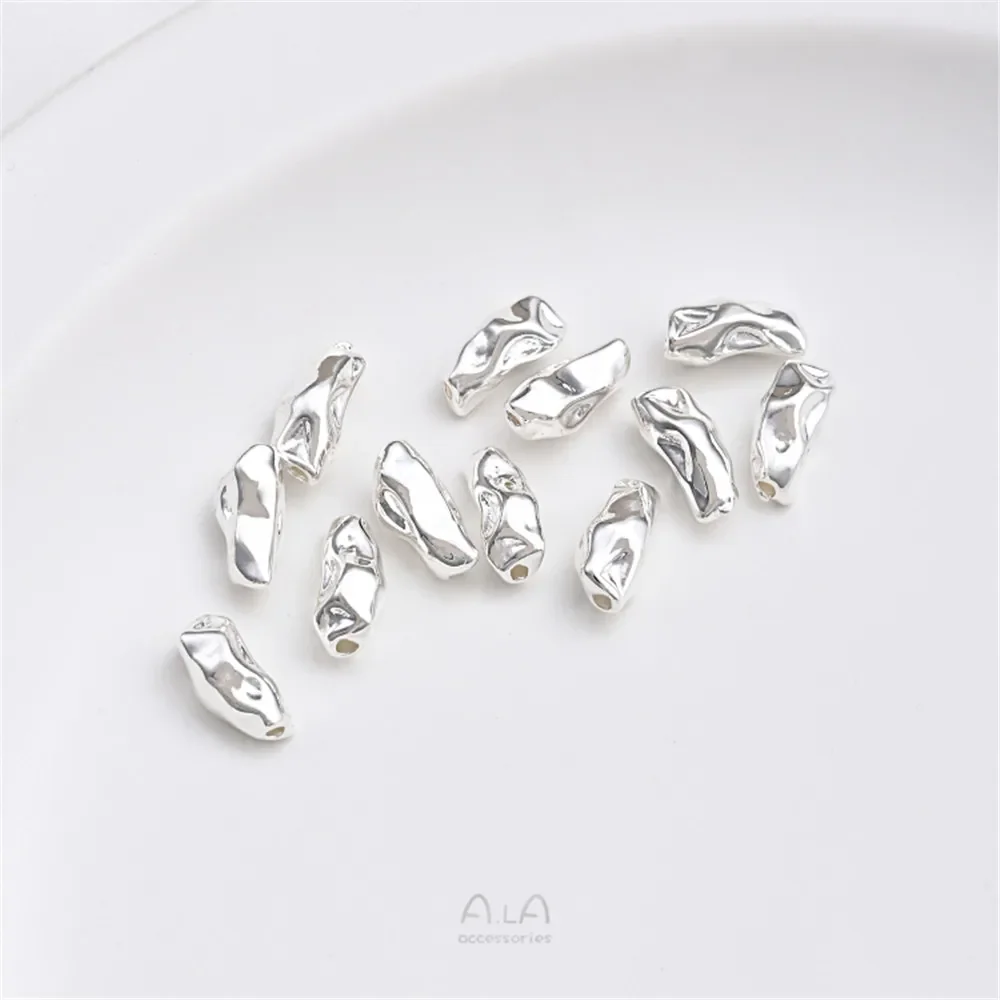 Copper Wrapped 925 Thick Silver Irregular Separated Beads Baroque Shaped Stone Beads DIY String Pearl Jewelry Accessories
Copper Wrapped 925 Thick Silver Irregular Separated Beads Baroque Shaped Stone Beads DIY String Pearl Jewelry Accessories