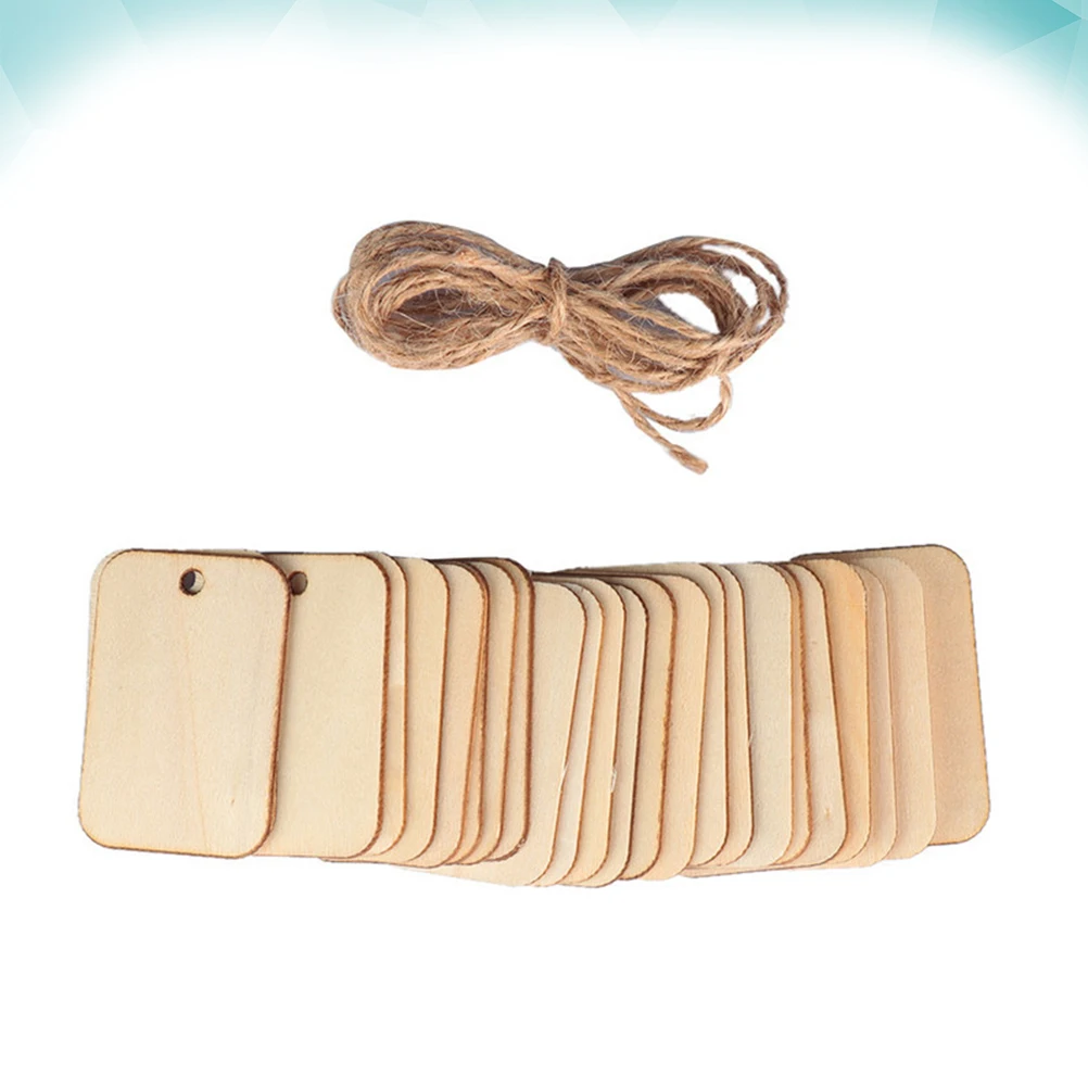 50 pcs Wooden Hanging Tags Natural Wood Chips Diy Craft Embellishments For Wedding Party Decoration Home Decor Rope Included
50 pcs Wooden Hanging Tags Natural Wood Chips Diy Craft Embellishments For Wedding Party Decoration Home Decor Rope Included