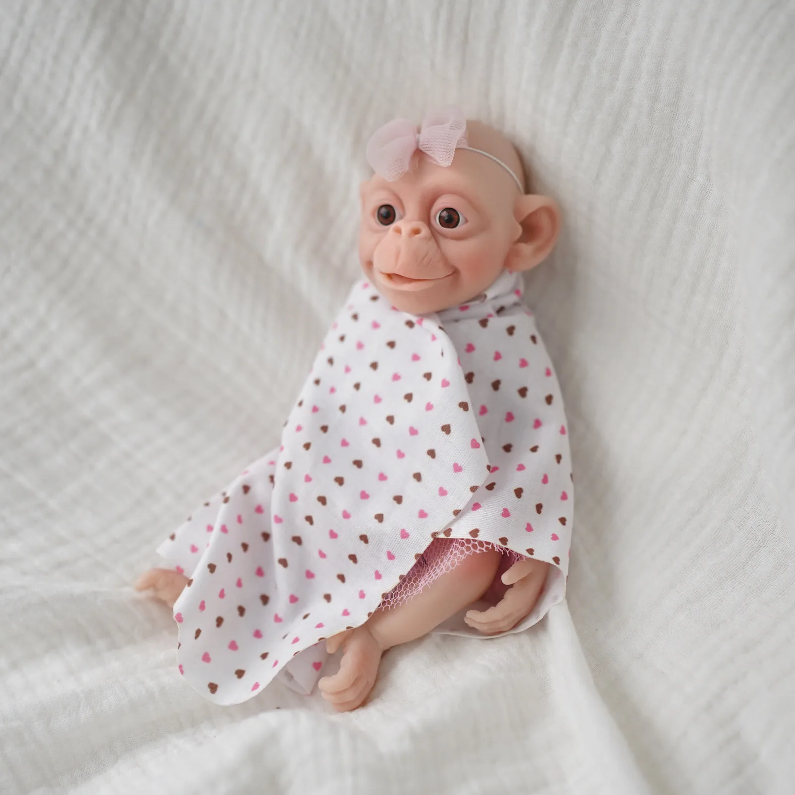 7" Micro Preemie Full Body Silicone Reborn Monkey Baby Doll "Lux"Lifelike Mini Reborn Doll Surprise Children Anti-Stress
7" Micro Preemie Full Body Silicone Reborn Monkey Baby Doll "Lux"Lifelike Mini Reborn Doll Surprise Children Anti-Stress
