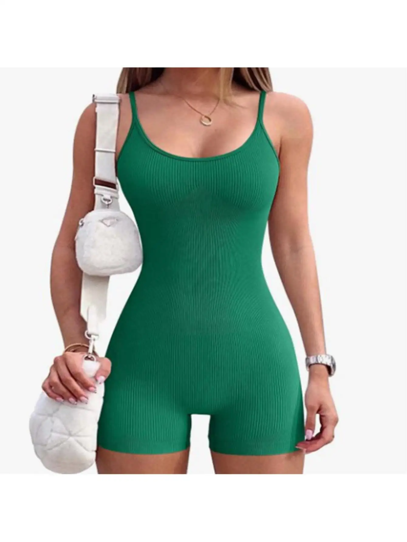 Однотонный облегающий комбинезон для йоги на тонких бретелях – эластичный цельный комбинезон для активного отдыха, облегающий спортивный комбинезон для женщин
Однотонный облегающий комбинезон для йоги на тонких бретелях – эластичный цельный комбинезон для активного отдыха, облегающий спортивный комбинезон для женщин