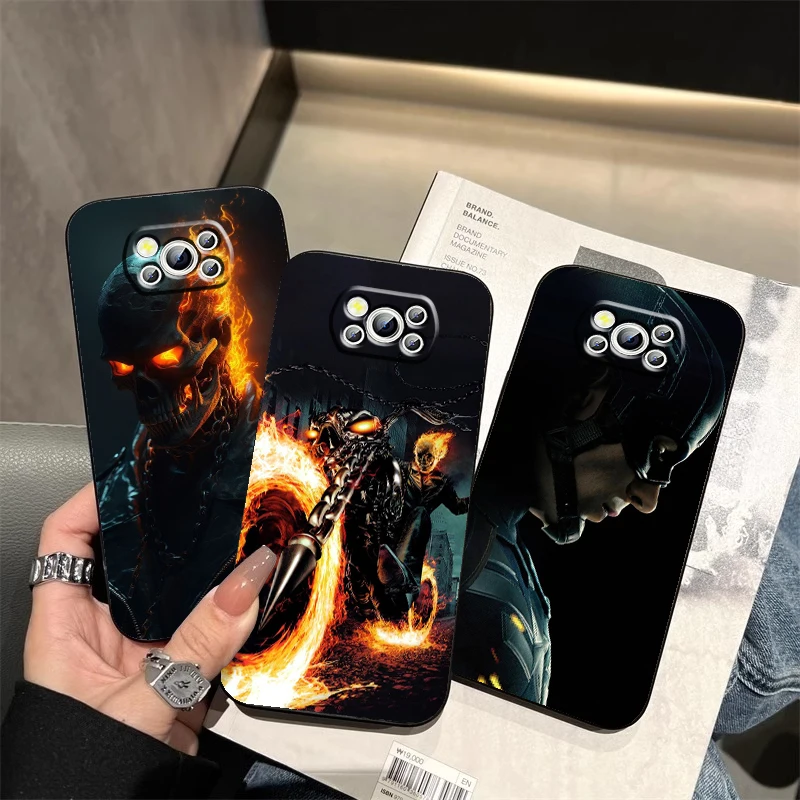 Ghost Rider Captain America For Xiaomi Mi Poco F5 F4 F3 X6 X5 X4 X3 M6 M5 M5S M4 M3 C65 Pro GT NFC 5G Black Soft Phone Case
Ghost Rider Captain America For Xiaomi Mi Poco F5 F4 F3 X6 X5 X4 X3 M6 M5 M5S M4 M3 C65 Pro GT NFC 5G Black Soft Phone Case