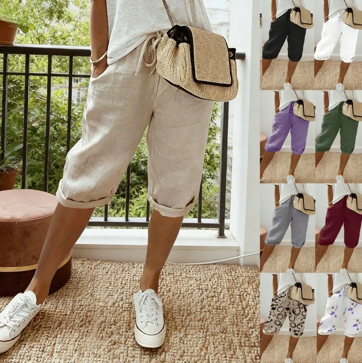 2026 Womens Cotton Linen Casual Shorts with Pockets Elastic Waist 5 Inch Inseam
2026 Womens Cotton Linen Casual Shorts with Pockets Elastic Waist 5 Inch Inseam