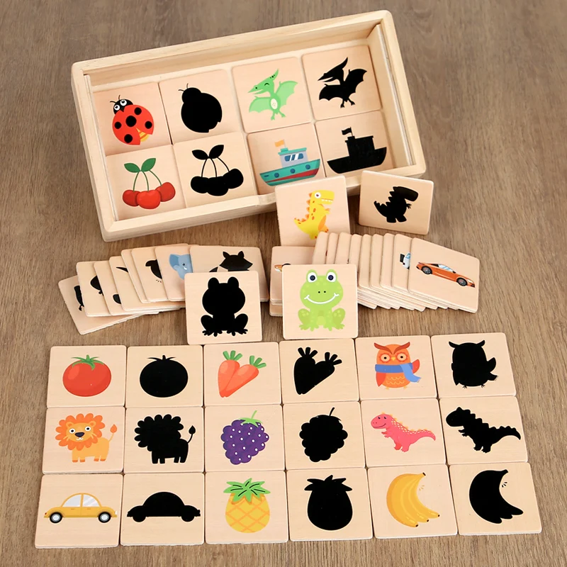 Wooden Montessori Find Shape Toy Animal Fruit Shadow Pairing Shape Puzzle Thinking Game Early Educational Toy Gift for Children
Wooden Montessori Find Shape Toy Animal Fruit Shadow Pairing Shape Puzzle Thinking Game Early Educational Toy Gift for Children