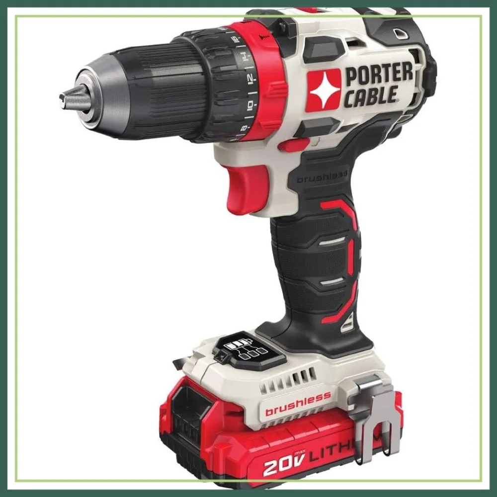 20V MAX Cordless Drill Driver Kit with 2 Batteries and Charger, 1/2 Inch
20V MAX Cordless Drill Driver Kit with 2 Batteries and Charger, 1/2 Inch
