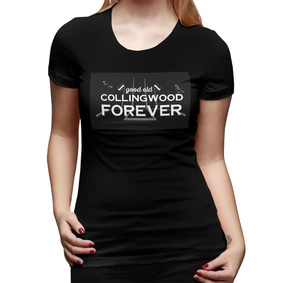 Женская футболка Good Old Collingwood Forever, уличная футболка с круглым вырезом, женская летняя одежда с короткими рукавами, топы
Женская футболка Good Old Collingwood Forever, уличная футболка с круглым вырезом, женская летняя одежда с короткими рукавами, топы