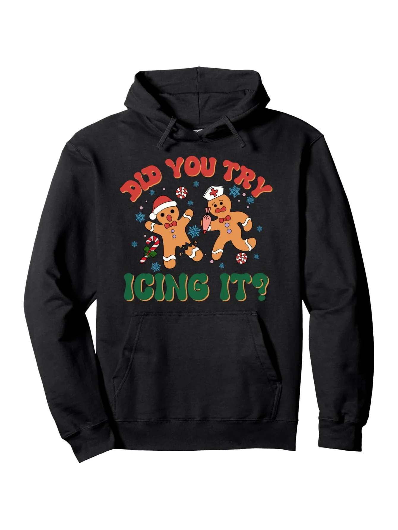 Men's Fun "Ever tried ice" Gingerbread Man Nurse Christmas Hoodie - 250g Pullover Sweater, Signature Cookie Pattern
Men's Fun "Ever tried ice" Gingerbread Man Nurse Christmas Hoodie - 250g Pullover Sweater, Signature Cookie Pattern