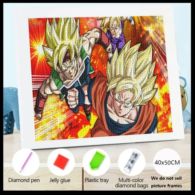 1 шт. Dragon Ball Z Super Saiyan Goku Bardock аниме 5D полная дрель комплект алмазной живописи, сделай сам мультфильм манга искусство горный хрусталь драгоценный камень ремесло 
1 шт. Dragon Ball Z Super Saiyan Goku Bardock аниме 5D полная дрель комплект алмазной живописи, сделай сам мультфильм манга искусство горный хрусталь драгоценный камень ремесло