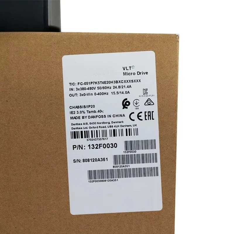 Высококачественный преобразователь частоты VLT VFD, микропривод FC-302P11KT5E20H2XGXXXXSXXXXAXBXCXXXXDX
Высококачественный преобразователь частоты VLT VFD, микропривод FC-302P11KT5E20H2XGXXXXSXXXXAXBXCXXXXDX