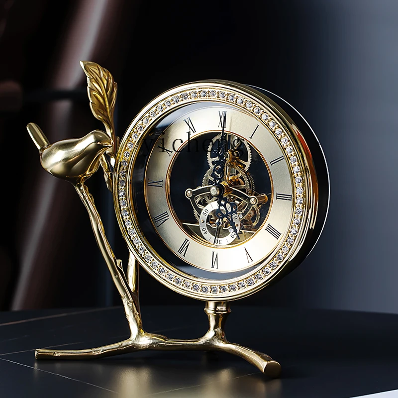 ZYA Modern Light Luxury Metal Table Clock Home Living Room Office Bedside Clock Decoration
ZYA Modern Light Luxury Metal Table Clock Home Living Room Office Bedside Clock Decoration