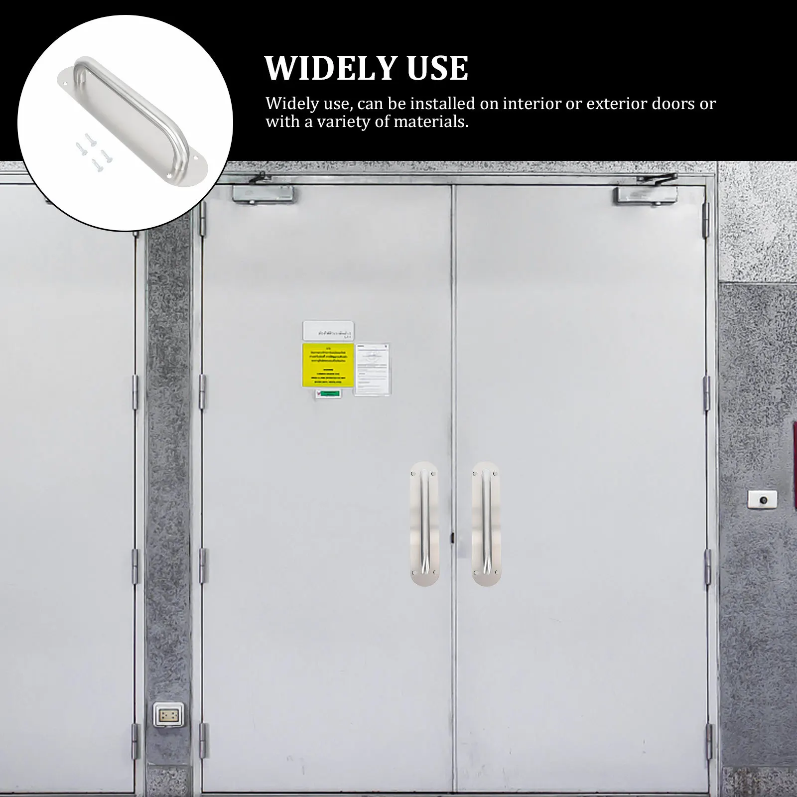 1Pcs Barn Door Handle Stainless Steel Heavy Duty Non-Rust Pull Handle Replacement for Sliding Doors Gates Garages Furniture
1Pcs Barn Door Handle Stainless Steel Heavy Duty Non-Rust Pull Handle Replacement for Sliding Doors Gates Garages Furniture