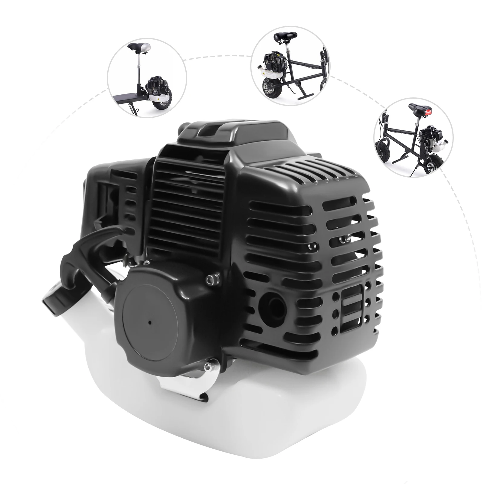 Двигатель 49 куб. см, 2-тактный, для минибайка, квадроцикла, питбайка, скутера, с ручным запуском, одноцилиндровый, с воздушным охлаждением, с топливным баком
Двигатель 49 куб. см, 2-тактный, для минибайка, квадроцикла, питбайка, скутера, с ручным запуском, одноцилиндровый, с воздушным охлаждением, с топливным баком