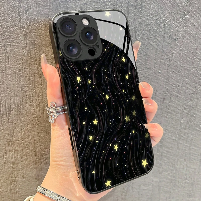 Shiny Meteor Print Tempered Glass Phone Case For iPhone 17 16 15 14 13 12 11 Pro Max 17Air 16E 7 8 Plus XR XS X Shockproof Cover
Shiny Meteor Print Tempered Glass Phone Case For iPhone 17 16 15 14 13 12 11 Pro Max 17Air 16E 7 8 Plus XR XS X Shockproof Cover