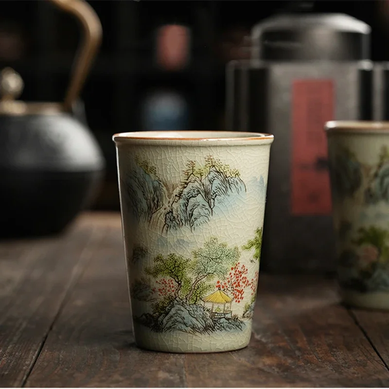 260ml Landscape Chinese Green Tea Cup Ceramic Kung Fu Teacup Ceramic Opening Beautiful Teaware A Cup Of Tea Ceremony
260ml Landscape Chinese Green Tea Cup Ceramic Kung Fu Teacup Ceramic Opening Beautiful Teaware A Cup Of Tea Ceremony
