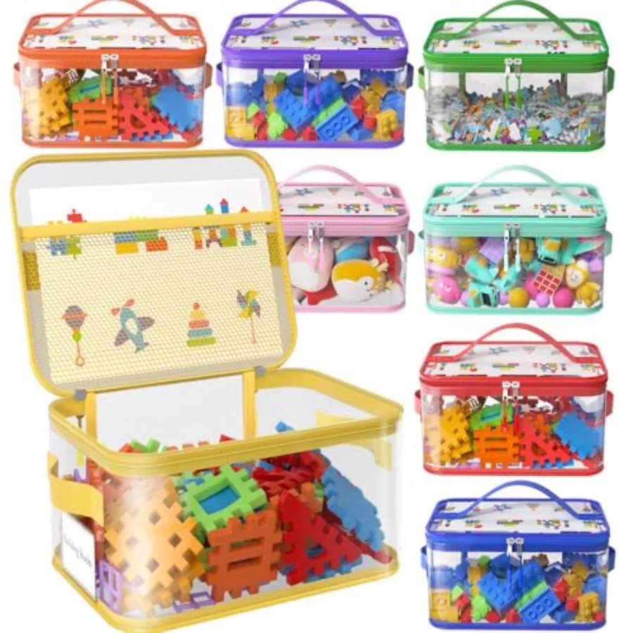 8 Pack Extra Clear Toy Storage Bags with Zippers and Labels, Reusable PVC Transparent Waterproof Toy Organizer Bags for Board G
8 Pack Extra Clear Toy Storage Bags with Zippers and Labels, Reusable PVC Transparent Waterproof Toy Organizer Bags for Board G