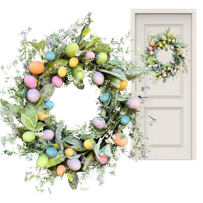 45cm Spring Eggs Wreath Creative Artificial Garland Hanging Pendants Front Door Porch Welcome Sign Farmhouse Holiday Home Decor
45cm Spring Eggs Wreath Creative Artificial Garland Hanging Pendants Front Door Porch Welcome Sign Farmhouse Holiday Home Decor