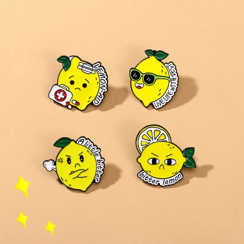 New Cute Lemon Design Brooch Cartoon Fruit Pin Zinc Alloy Badge for Backpack DIY for Clothes Hat Scarf T-shirt Jeans Accessories
New Cute Lemon Design Brooch Cartoon Fruit Pin Zinc Alloy Badge for Backpack DIY for Clothes Hat Scarf T-shirt Jeans Accessories