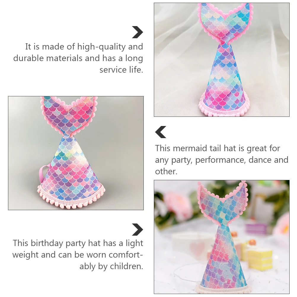 Birthday Party Supplies Mermaid Crown Hat Gradient for Baby Sequined Tail Hats Kids
Birthday Party Supplies Mermaid Crown Hat Gradient for Baby Sequined Tail Hats Kids