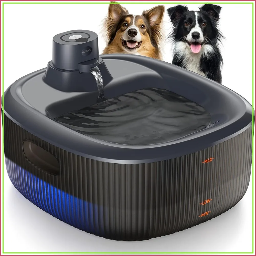 6L Cordless Dog Water Fountain, 5000mAh Battery Operated, Motion Sensor, Ultra Quiet Pump for Dogs & Cats
6L Cordless Dog Water Fountain, 5000mAh Battery Operated, Motion Sensor, Ultra Quiet Pump for Dogs & Cats