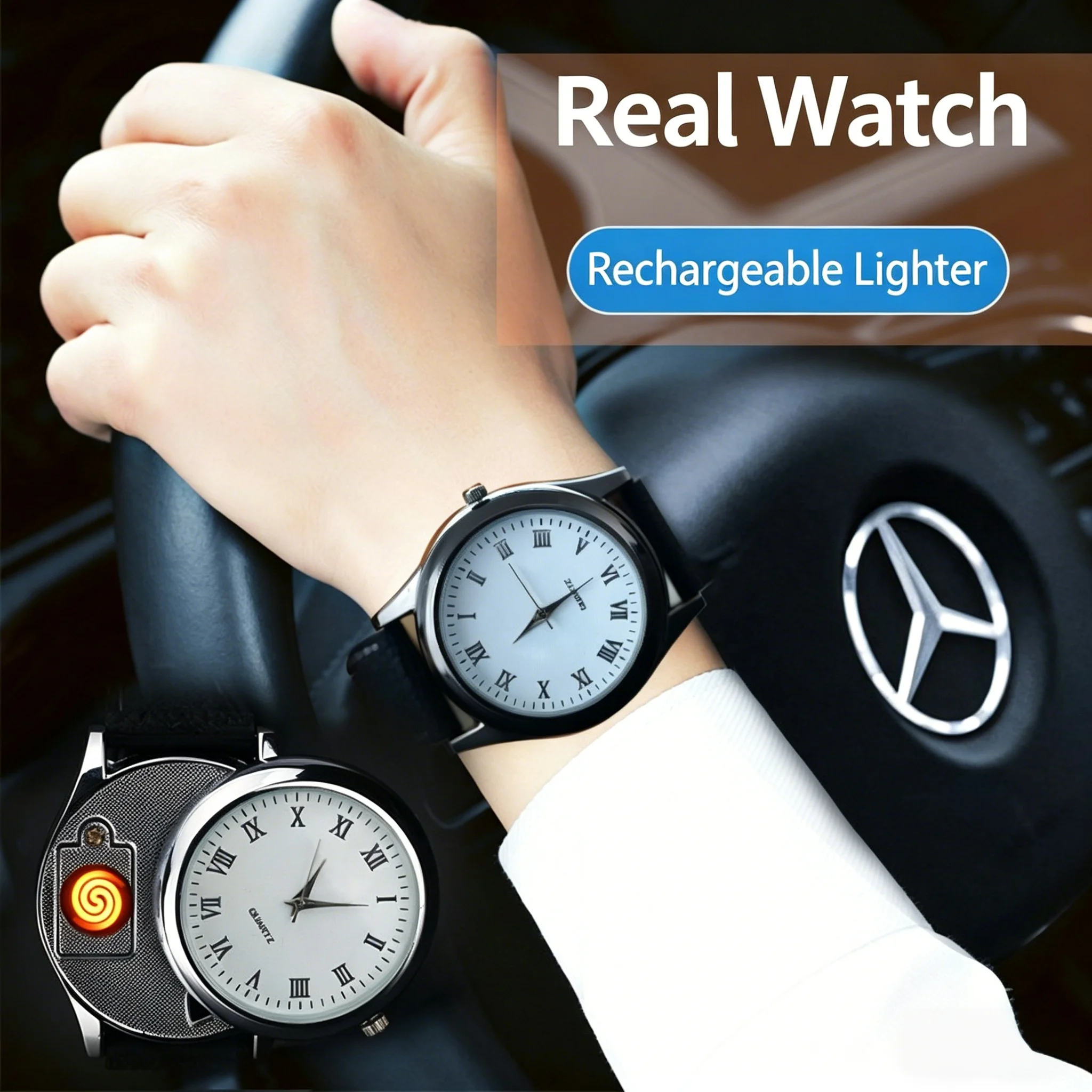 New Creative 2-in-1 Watch & Lighter fashionable Usb electric candle lighter premium Unique festival gifts smoking accessories
New Creative 2-in-1 Watch & Lighter fashionable Usb electric candle lighter premium Unique festival gifts smoking accessories