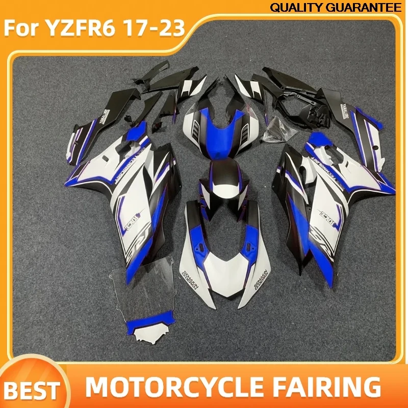 YZFR6 2017 2019 2020 2023 Motorcycle Fairing Set for YAMAHA YZF R6 YZF-R6 2017-2023 Free Custom White Blue Bodywork
YZFR6 2017 2019 2020 2023 Motorcycle Fairing Set for YAMAHA YZF R6 YZF-R6 2017-2023 Free Custom White Blue Bodywork