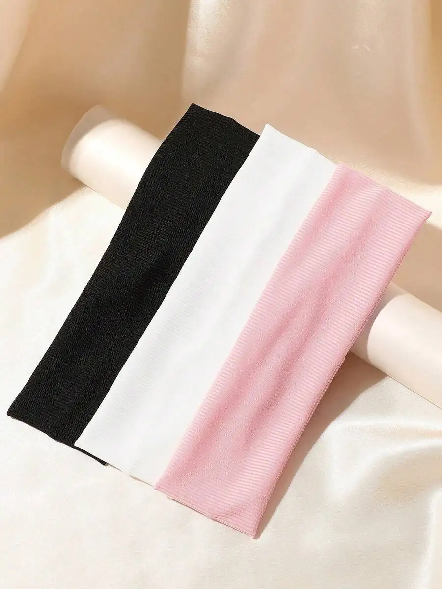 3pcs Solid Color Sport Headbands For Women Elastic Hair Bands Casual Gym Turban Sweatband
3pcs Solid Color Sport Headbands For Women Elastic Hair Bands Casual Gym Turban Sweatband