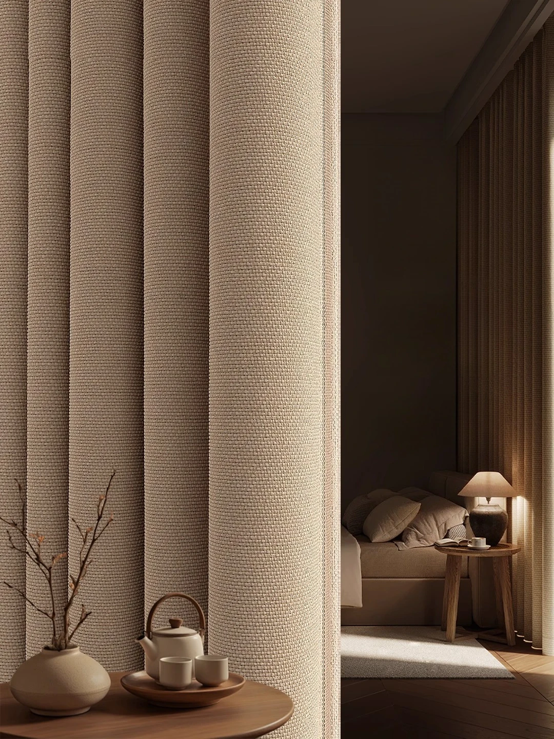 Light Luxury Modern Double-sided Curtains of The Same Color Full Shading Bedroom Advanced Sense of Sun Protection Sunshade Cloth
Light Luxury Modern Double-sided Curtains of The Same Color Full Shading Bedroom Advanced Sense of Sun Protection Sunshade Cloth