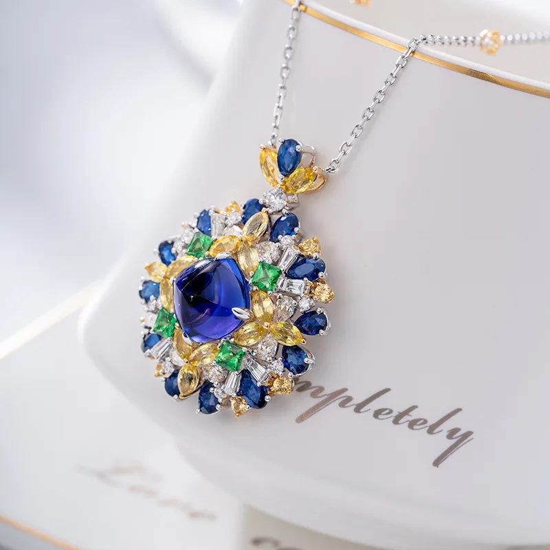 Secret Garden Jewelry Series Silver Color Simulated Sapphires Pendant Necklaces For Women Romantic Valentine's Day Gifts
Secret Garden Jewelry Series Silver Color Simulated Sapphires Pendant Necklaces For Women Romantic Valentine's Day Gifts