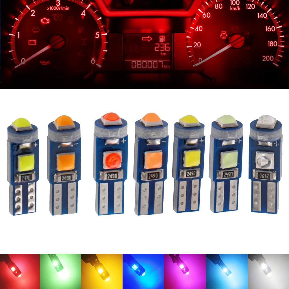 2-10PCS T5 Led Bulb W3W W1.2W Led Canbus Car Interior Lights Dashboard Warming Indicator Wedge Auto Instrument Lamp 12V
2-10PCS T5 Led Bulb W3W W1.2W Led Canbus Car Interior Lights Dashboard Warming Indicator Wedge Auto Instrument Lamp 12V