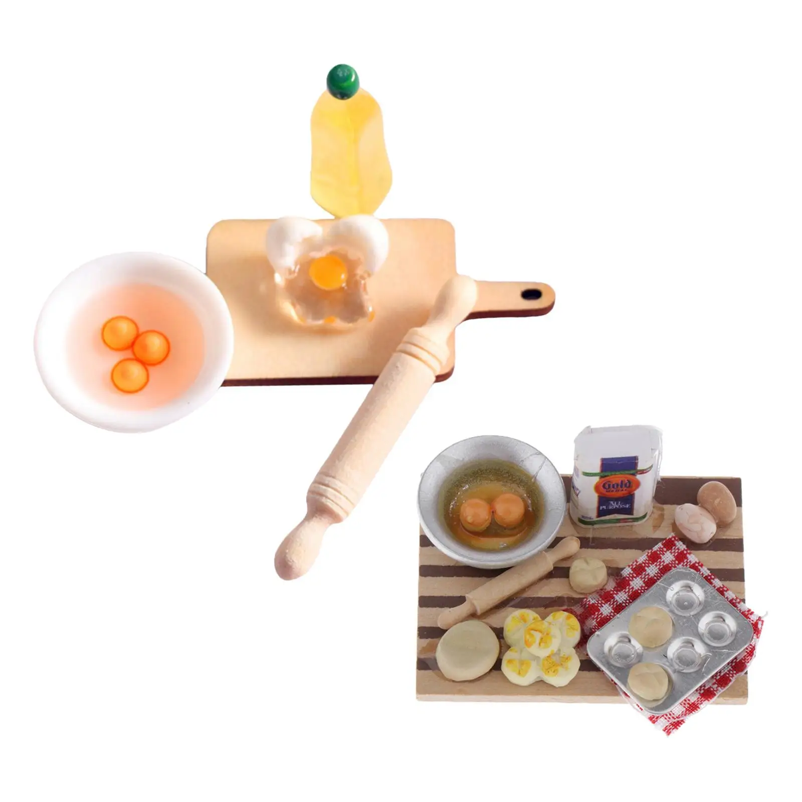 Miniature Rolling Pin Set 1:12 Dollhouse Accessories Kitchen for Children Doll Pretend Play Toy
Miniature Rolling Pin Set 1:12 Dollhouse Accessories Kitchen for Children Doll Pretend Play Toy