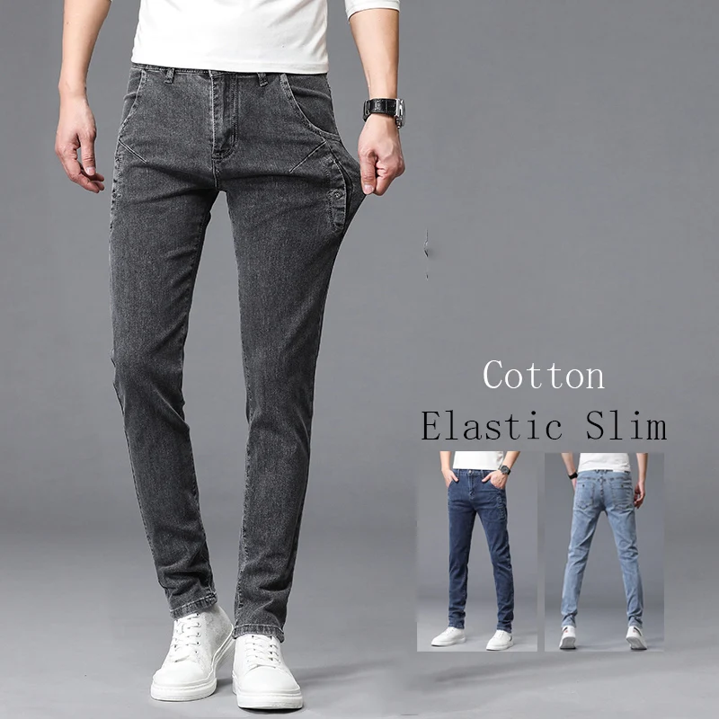 2024 Fashion Slim Fit Stretch Jeans Men Skinny Casual Trend Comfortable Soft Classic Cotton Youth Pencil Denim Trousers
2024 Fashion Slim Fit Stretch Jeans Men Skinny Casual Trend Comfortable Soft Classic Cotton Youth Pencil Denim Trousers