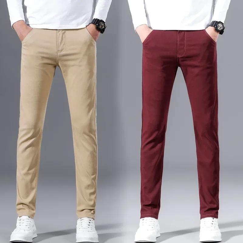 Men's Trousers Spring Autumn Casual Pants Sports Slimming 2025 New Straight Tube Small Leg Trousers 28-38 Men Pants
Men's Trousers Spring Autumn Casual Pants Sports Slimming 2025 New Straight Tube Small Leg Trousers 28-38 Men Pants