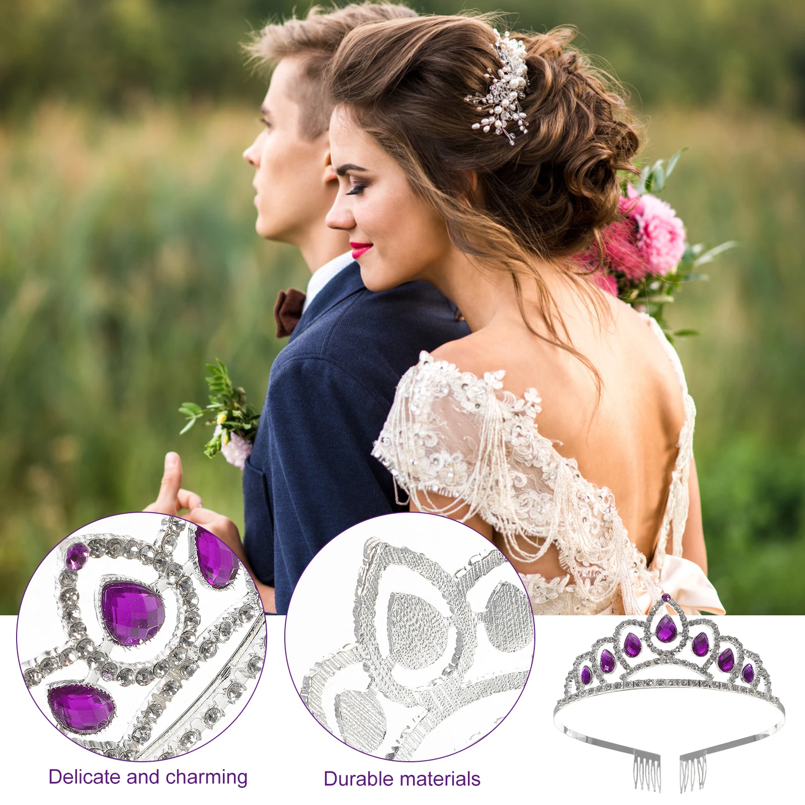 Elegant Bridal Crown Headb Crystal Rhinestone Tiara Hair Accessory Wedding Engagement Prom Durable Alloy Shining Stones
Elegant Bridal Crown Headb Crystal Rhinestone Tiara Hair Accessory Wedding Engagement Prom Durable Alloy Shining Stones