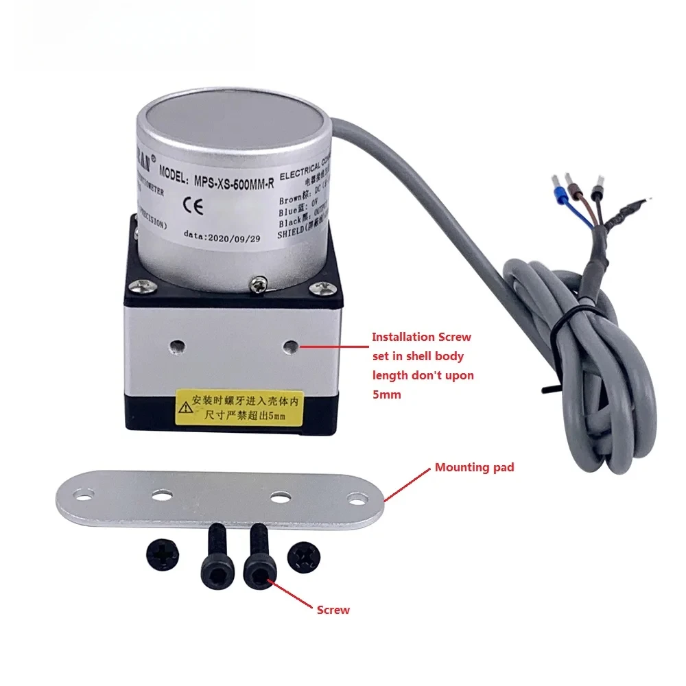 MIRAN Mini Wire Rope Displacement Sensor Cable Sensor Draw Wire Potentiometer Linear Position Sensor Linear Encoder MPS-XS
MIRAN Mini Wire Rope Displacement Sensor Cable Sensor Draw Wire Potentiometer Linear Position Sensor Linear Encoder MPS-XS