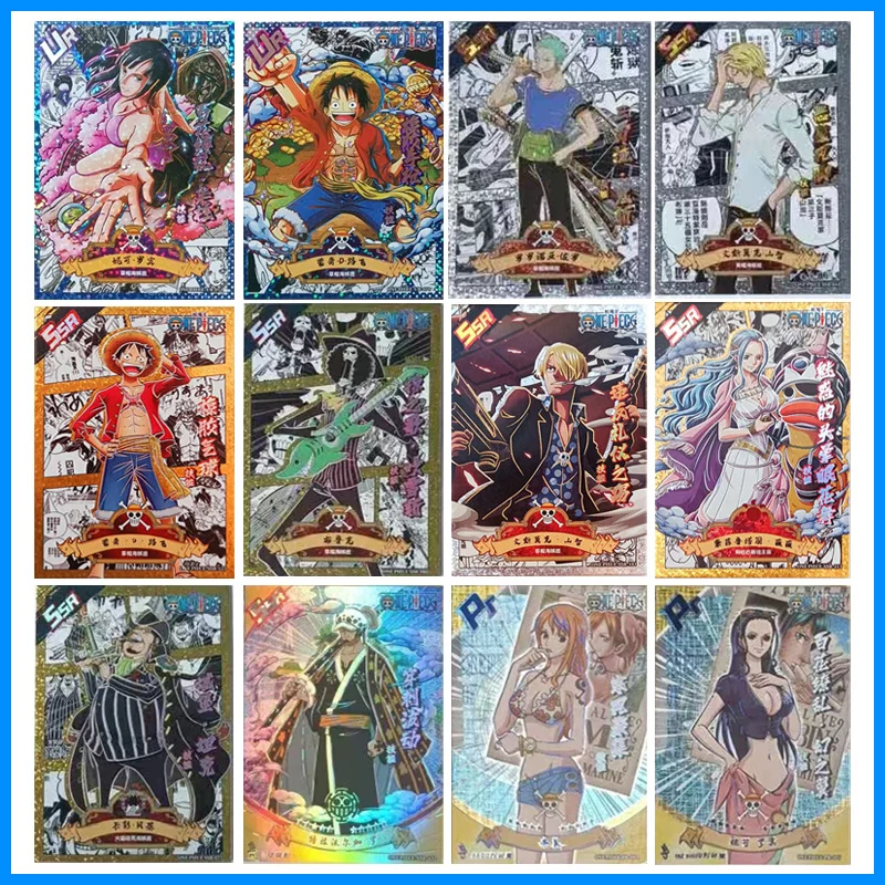 ONE PIECE Luffy Nami Zoro Anime characters UR SSR Card Bronzing collection Game cards Christmas Birthday gifts Children's toys
ONE PIECE Luffy Nami Zoro Anime characters UR SSR Card Bronzing collection Game cards Christmas Birthday gifts Children's toys