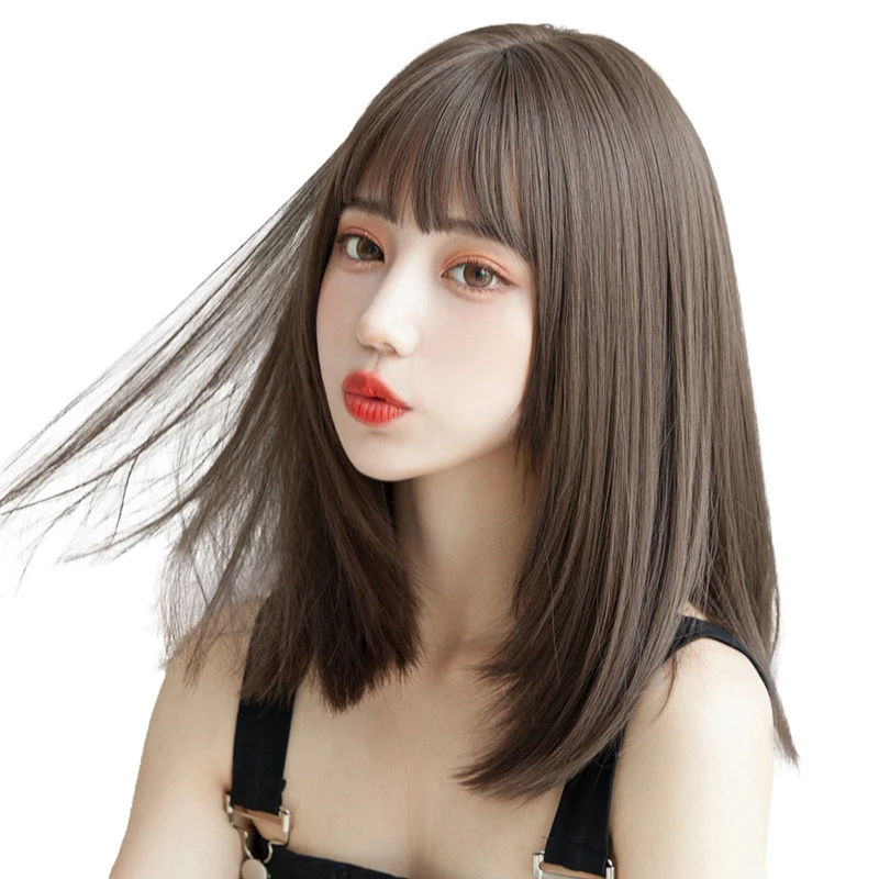 13-Inch Fashionable Bob Short Straight Synthetic Hair Rose Intranet Is Suitable For Women'S Daily Party Halloween Wig With Bangs
13-Inch Fashionable Bob Short Straight Synthetic Hair Rose Intranet Is Suitable For Women'S Daily Party Halloween Wig With Bangs