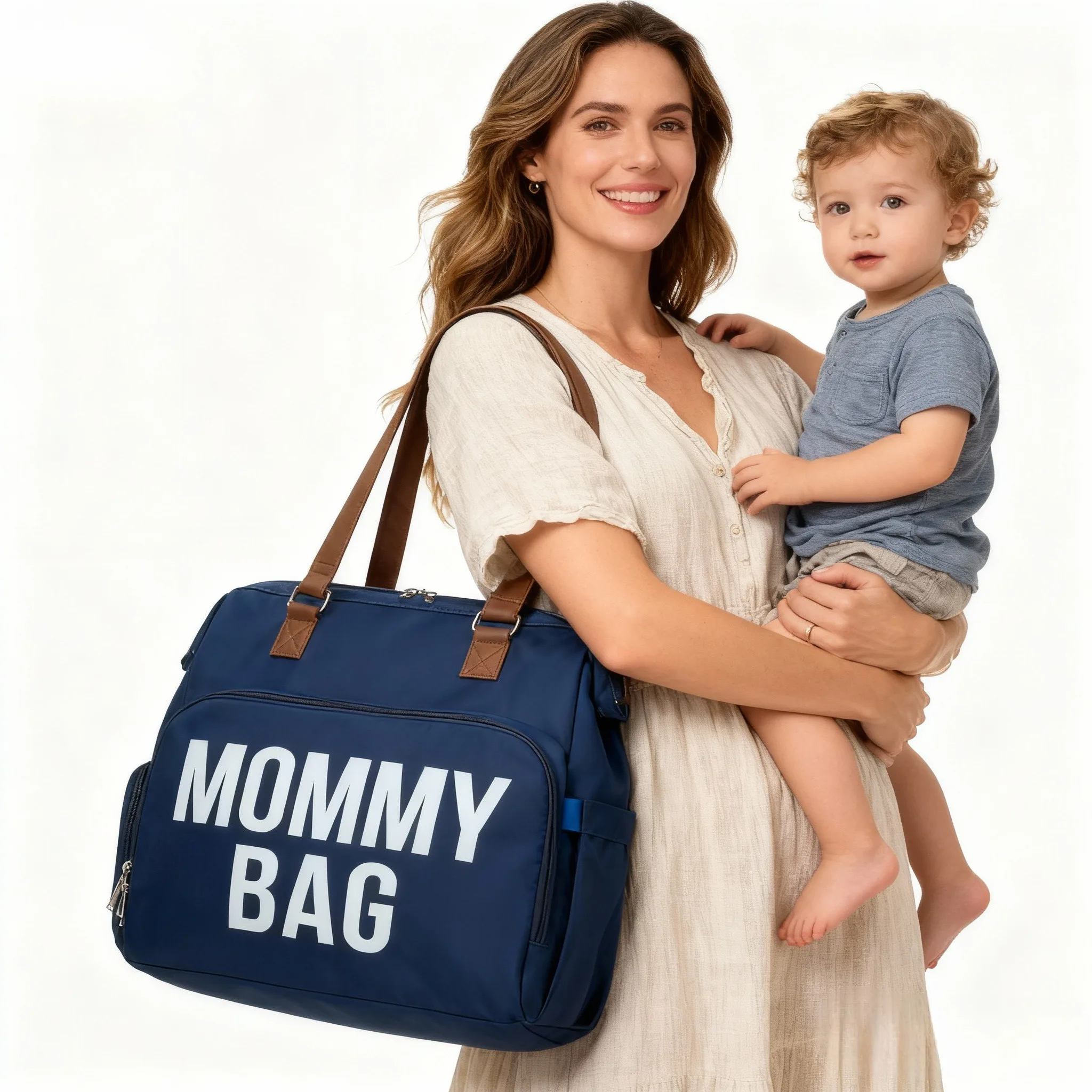 Сумка для подгузников большой емкости, многофункциональный рюкзак для мамы, универсальная сумка для новорожденных, для путешествий и использования в больнице 
Сумка для подгузников большой емкости, многофункциональный рюкзак для мамы, универсальная сумка для новорожденных, для путешествий и использования в больнице