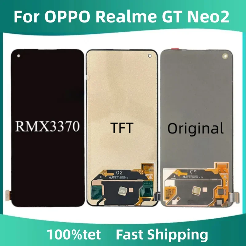 TFT 6,62 дюйма для OPPO Realme GT Neo2 RMX3370 ЖК-дисплей с цифровым преобразователем сенсорного экрана в сборе, замена без отпечатков пальцев
TFT 6,62 дюйма для OPPO Realme GT Neo2 RMX3370 ЖК-дисплей с цифровым преобразователем сенсорного экрана в сборе, замена без отпечатков пальцев