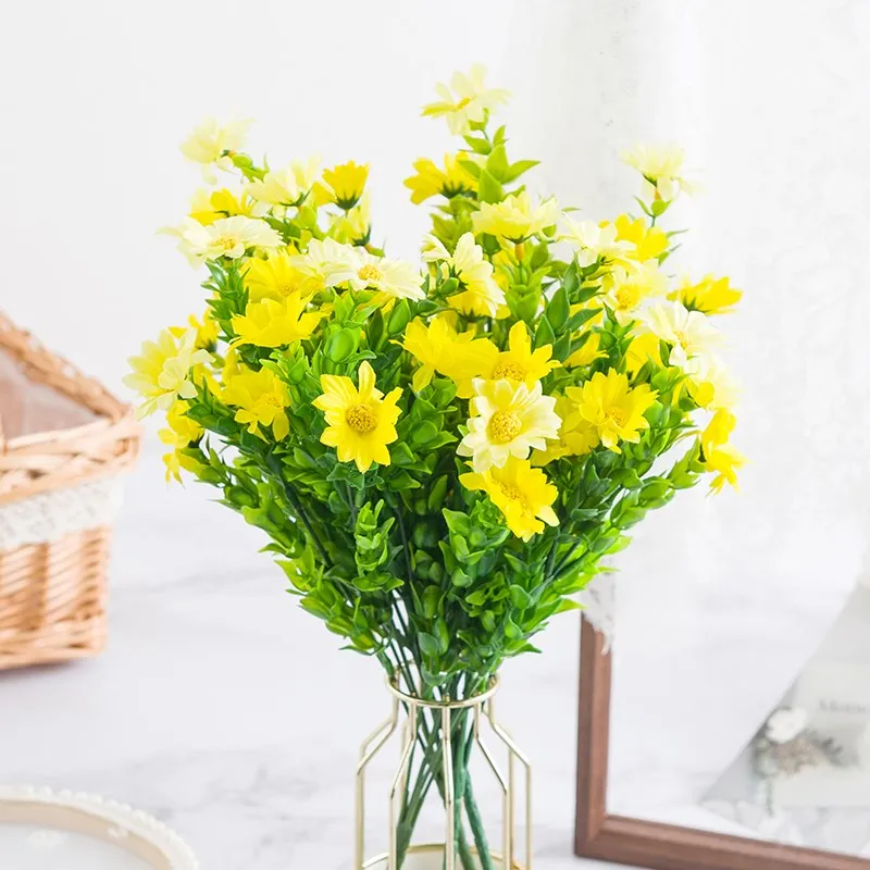 Artificial Flowers Small Orchid Daisy Bouquet Home Decoration Accessories Handicrafts Diy Holding Flowers Crafts Wedding Decor
Artificial Flowers Small Orchid Daisy Bouquet Home Decoration Accessories Handicrafts Diy Holding Flowers Crafts Wedding Decor