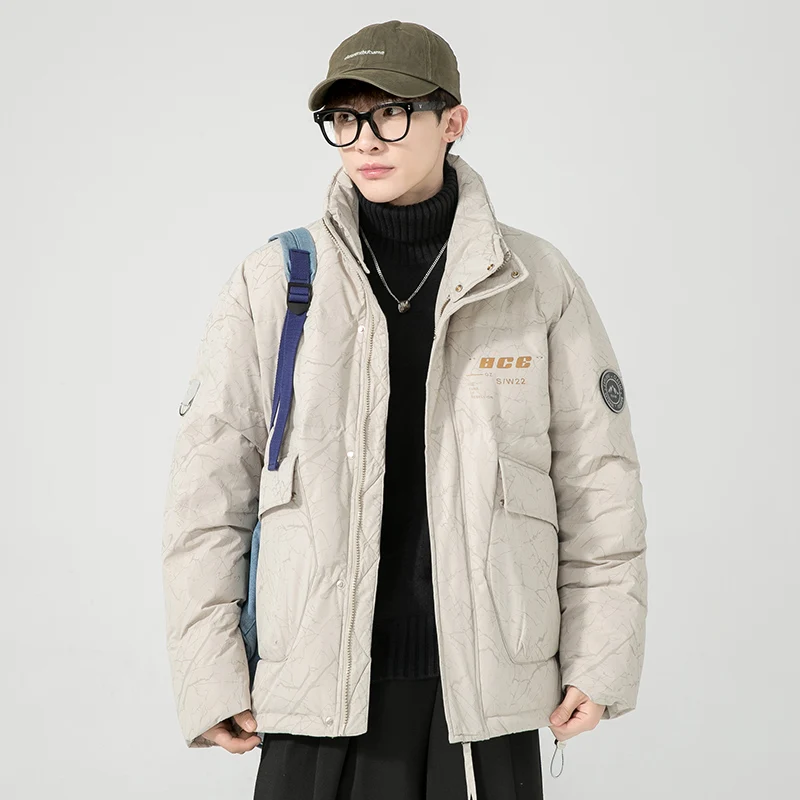 White ort Stand Collar down Jaet for Men Winter Outerwear Youth Faion Polyester Fiber Regular Length Du down Filling
White ort Stand Collar down Jaet for Men Winter Outerwear Youth Faion Polyester Fiber Regular Length Du down Filling