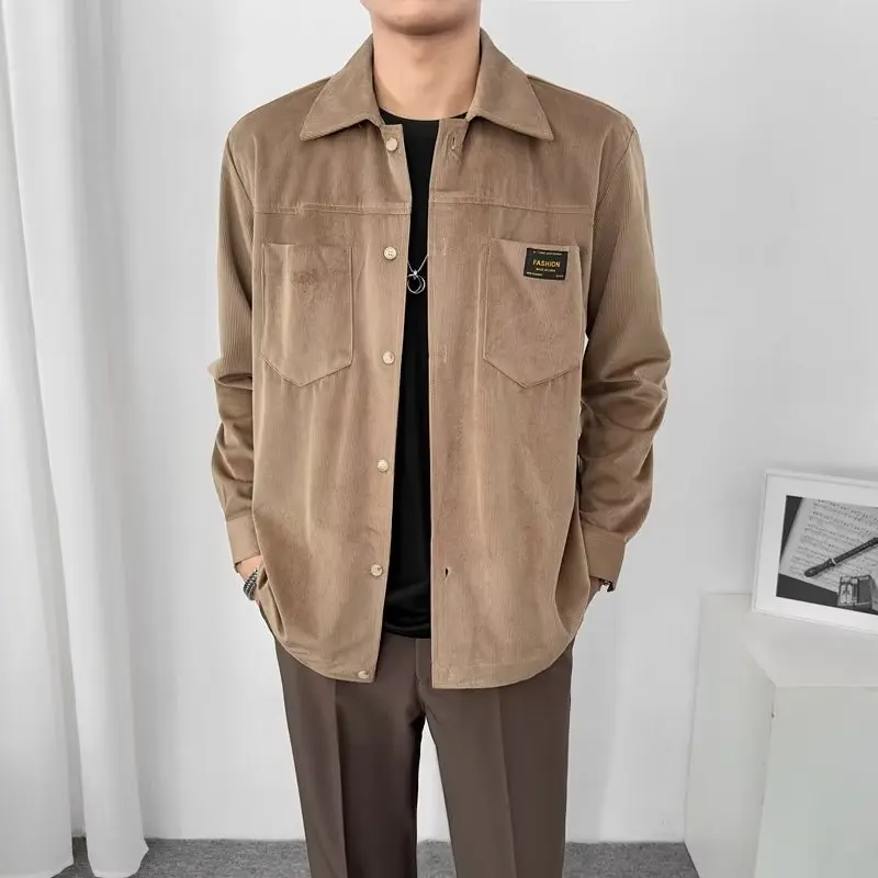 Men's Corduroy Casual Shirt Retro Fashion Harajuku Black White Brown Khaki Work Coat Male Lapel Long-sleeved Shirt
Men's Corduroy Casual Shirt Retro Fashion Harajuku Black White Brown Khaki Work Coat Male Lapel Long-sleeved Shirt
