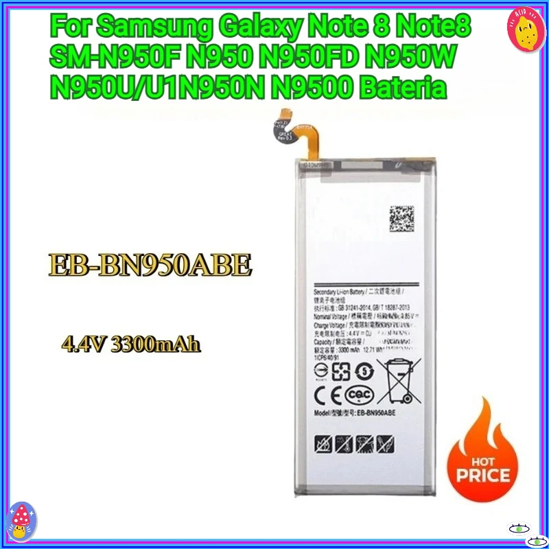 New EB-BN950ABE 3300mAh Battery For Samsung Galaxy Note 8 Note8 SM-N950F N950 N950FD N950W N950U/U1N950N N9500 Bateria 
New EB-BN950ABE 3300mAh Battery For Samsung Galaxy Note 8 Note8 SM-N950F N950 N950FD N950W N950U/U1N950N N9500 Bateria