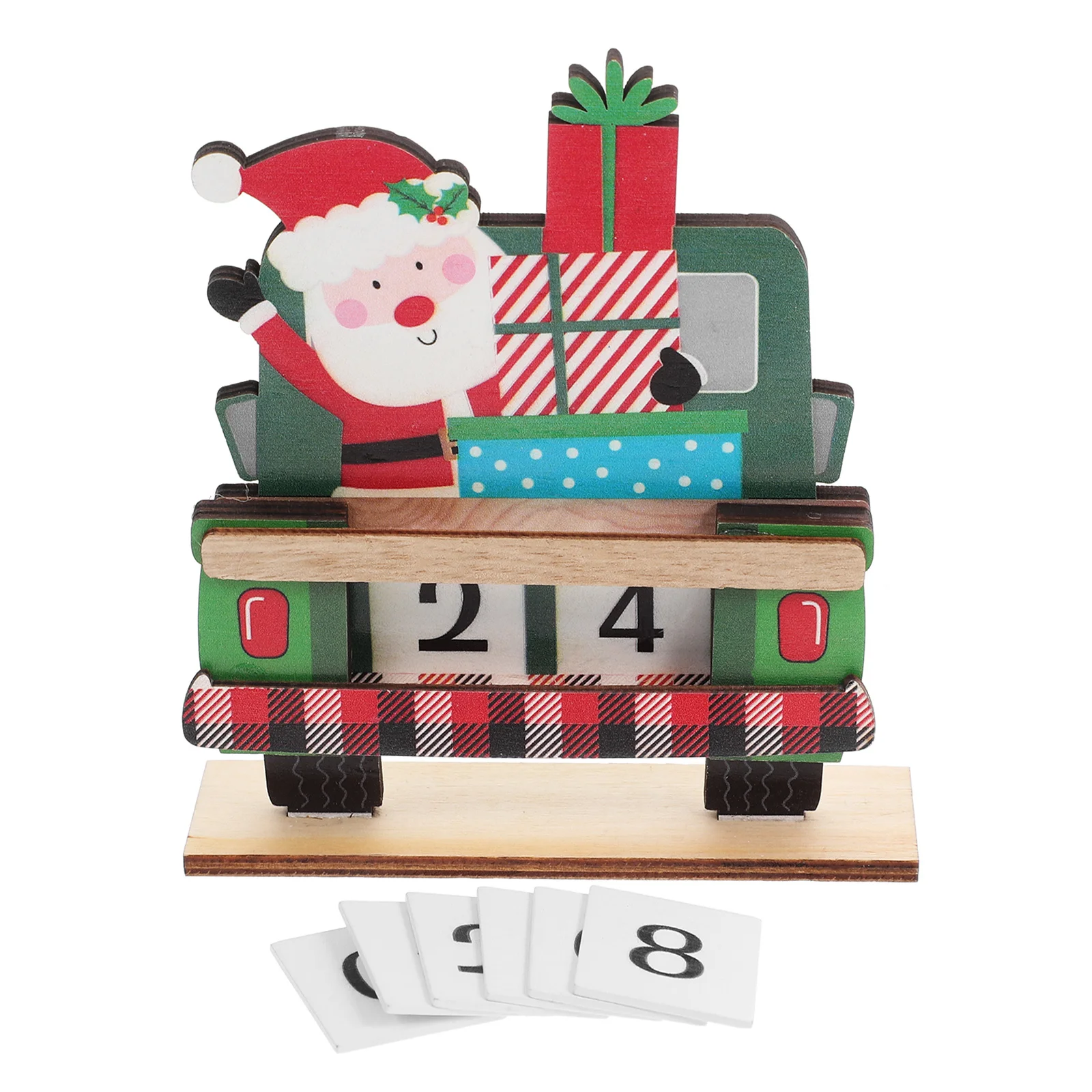 Festive Wooden Christmas Countdown Calendar with Santa Claus and Truck Design Handcrafted Xmas Blocks Decor for Table Mantel Or
Festive Wooden Christmas Countdown Calendar with Santa Claus and Truck Design Handcrafted Xmas Blocks Decor for Table Mantel Or