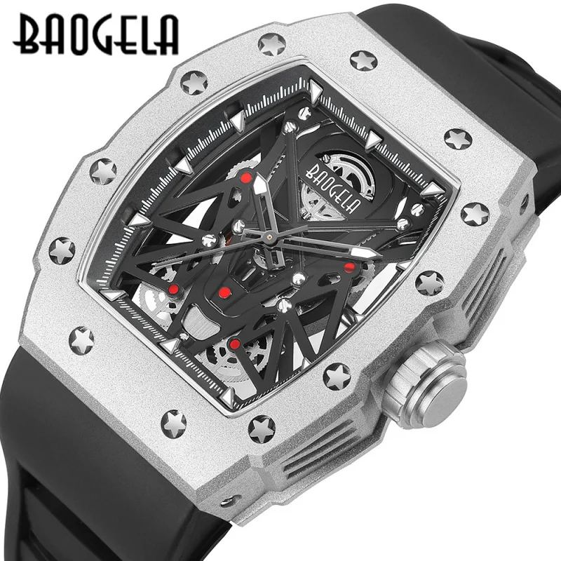 Часы baogelawatch304мужские механические, водонепроницаемые спортивные с силиконовым ремешком, с циферблатом, из нержавеющей стали
Часы baogelawatch304мужские механические, водонепроницаемые спортивные с силиконовым ремешком, с циферблатом, из нержавеющей стали