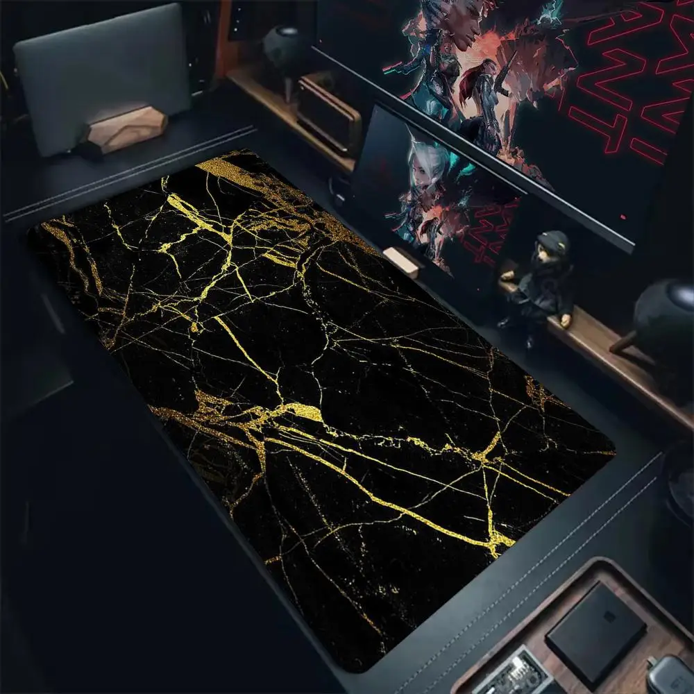 Black and gold textured marble mouse pad desk mat keypad expansion gaming mats pc accessories rubber anti-slip edge-locking
Black and gold textured marble mouse pad desk mat keypad expansion gaming mats pc accessories rubber anti-slip edge-locking