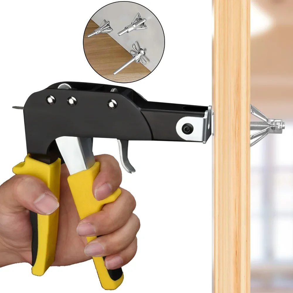 Anchors Gun Heavy Duty Metal Setting Tool for Hollow Drive Wall Plasterboard Fixing Screws Kit 
Anchors Gun Heavy Duty Metal Setting Tool for Hollow Drive Wall Plasterboard Fixing Screws Kit